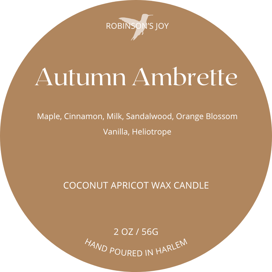 Autumn Ambrette  2oz Candle- Fall Collection