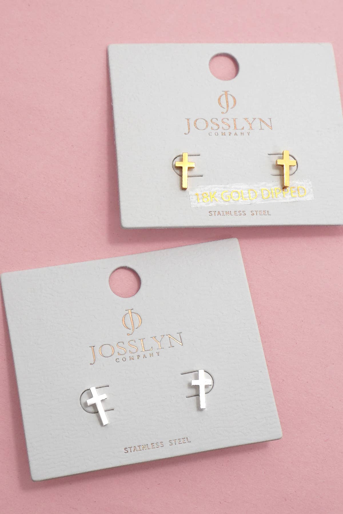 STAINLESS STEEL SCREW BACK POST STUD EARRINGS