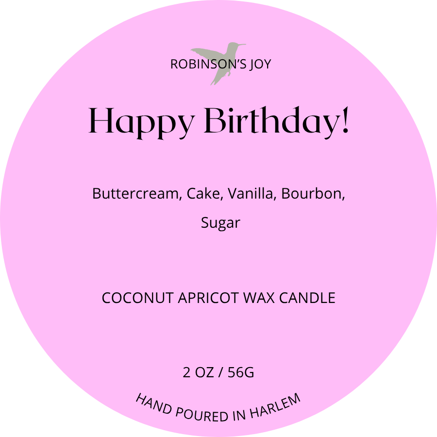 Happy Birthday Candle- Pink