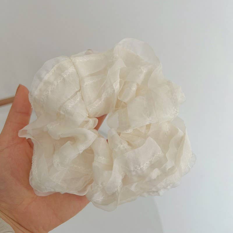 Sheer Lace Cottagecore Hair Scrunchie