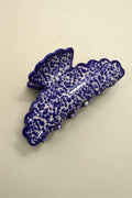VINTAGE PORCELAIN STYLE HALF MOON HAIR CLAW CLIPS | 40H964