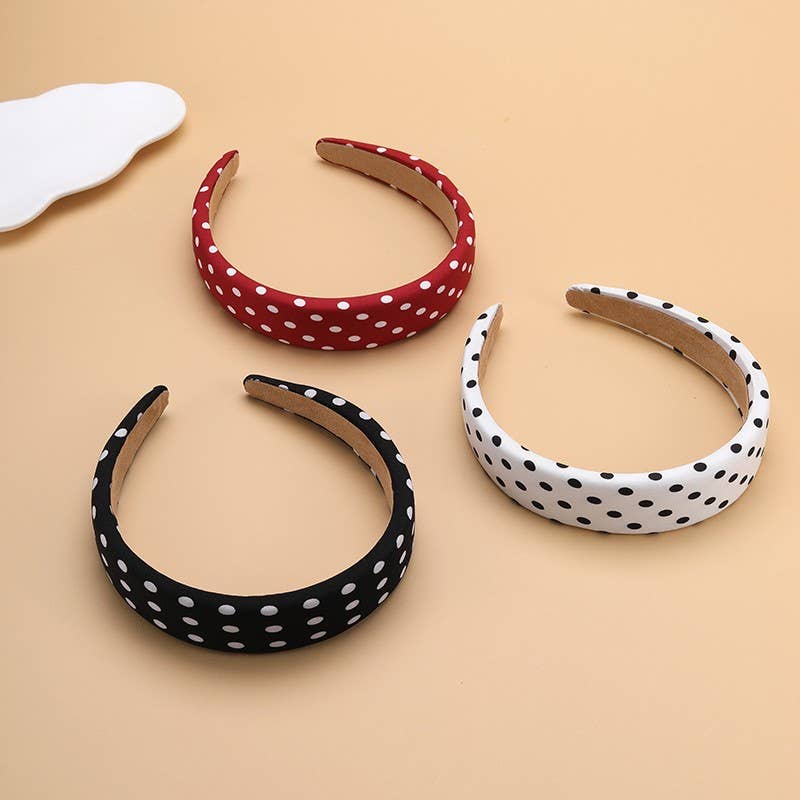 POLKA DOT PADDED HEADBAND