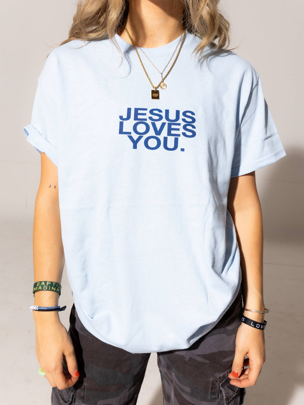 Light Blue Logo Tee