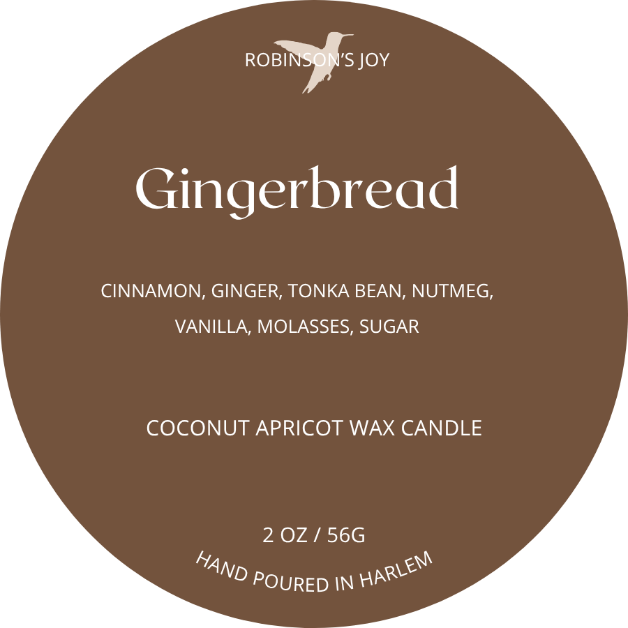 Gingerbread 2oz Travel Candle