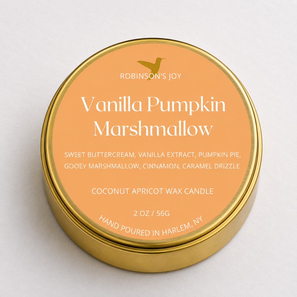 Vanilla Pumpkin Marshmallow 2oz Travel Candle