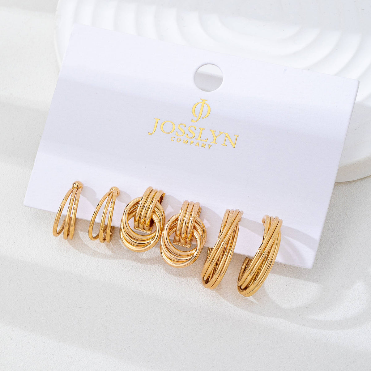 Curated Multi-Line Hoop Earring Set