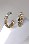 BAGUETTE RHINESTONE EARRINGS