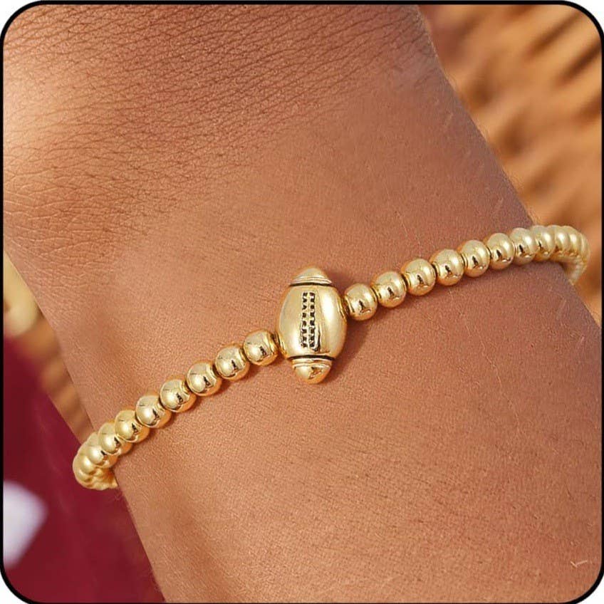 GAME DAY FOOTBALL BASEBALL BALL CHAIN BRACELET