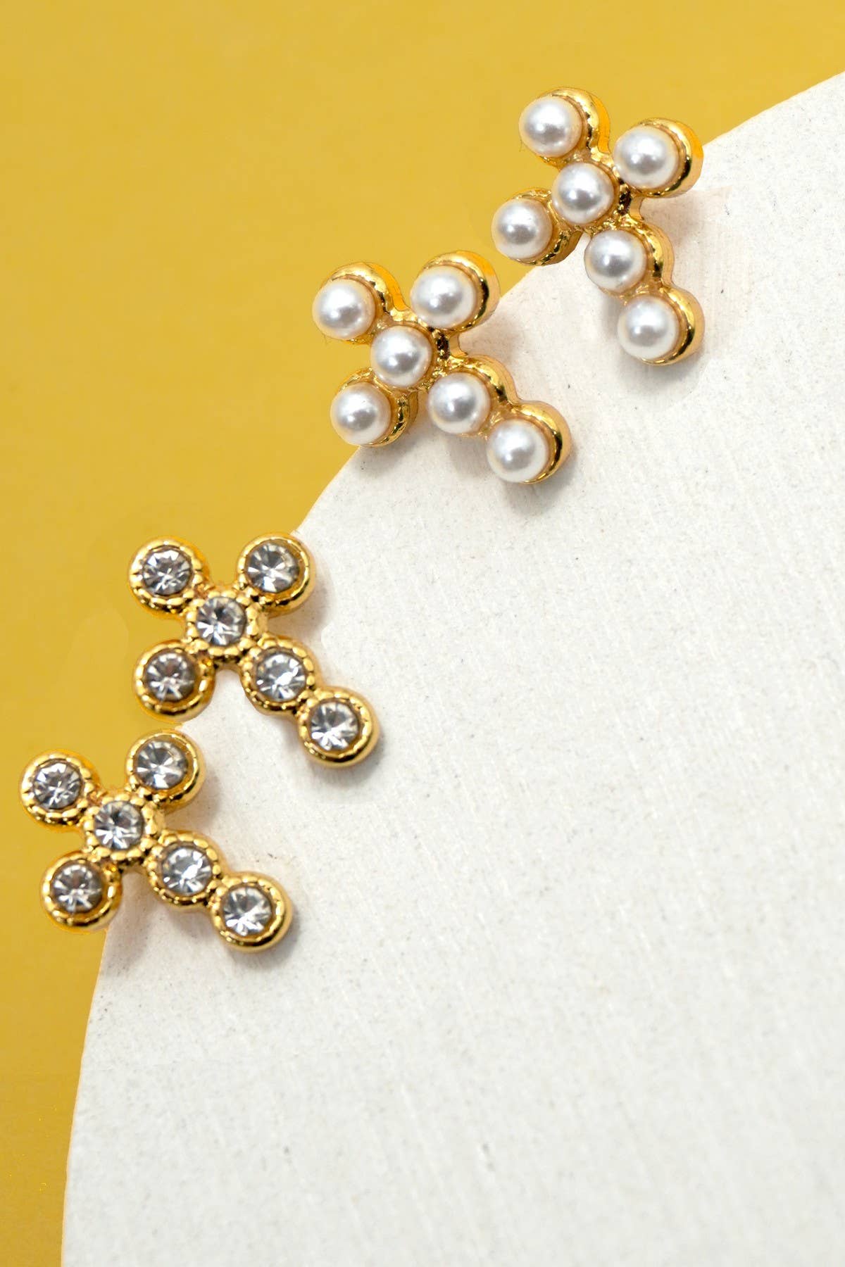 18K STAINLESS STEEL TARNISH FREE STUD EARRINGS