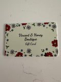 Vincent & Honey Boutique Gift Card