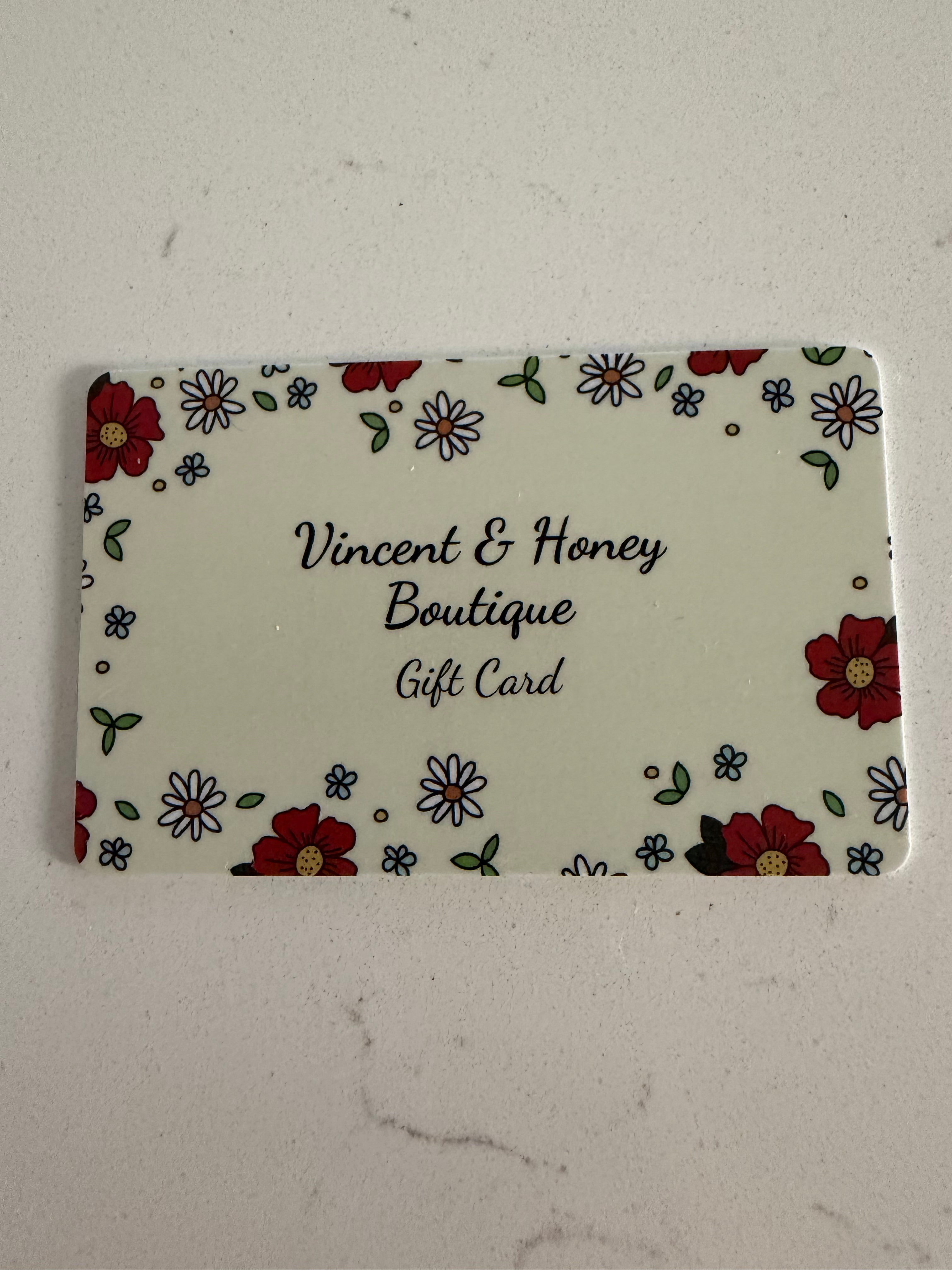 Vincent & Honey Boutique Gift Card