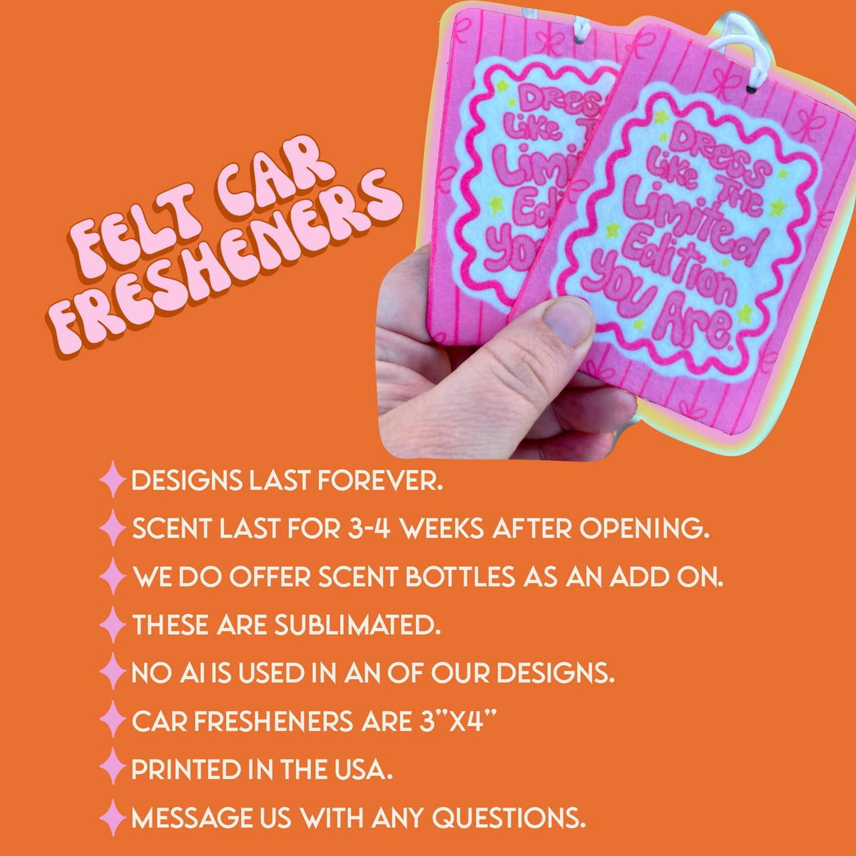 Strawberry quilt car fresheners, spring felt freshie