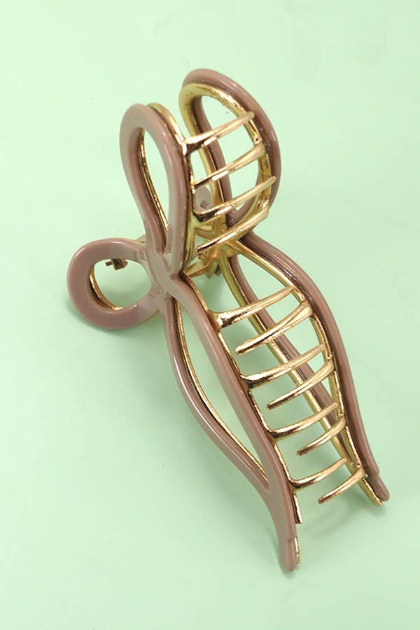 JUMBO CELLULOSE CASTING BOW HAIR CLAW CLIPS