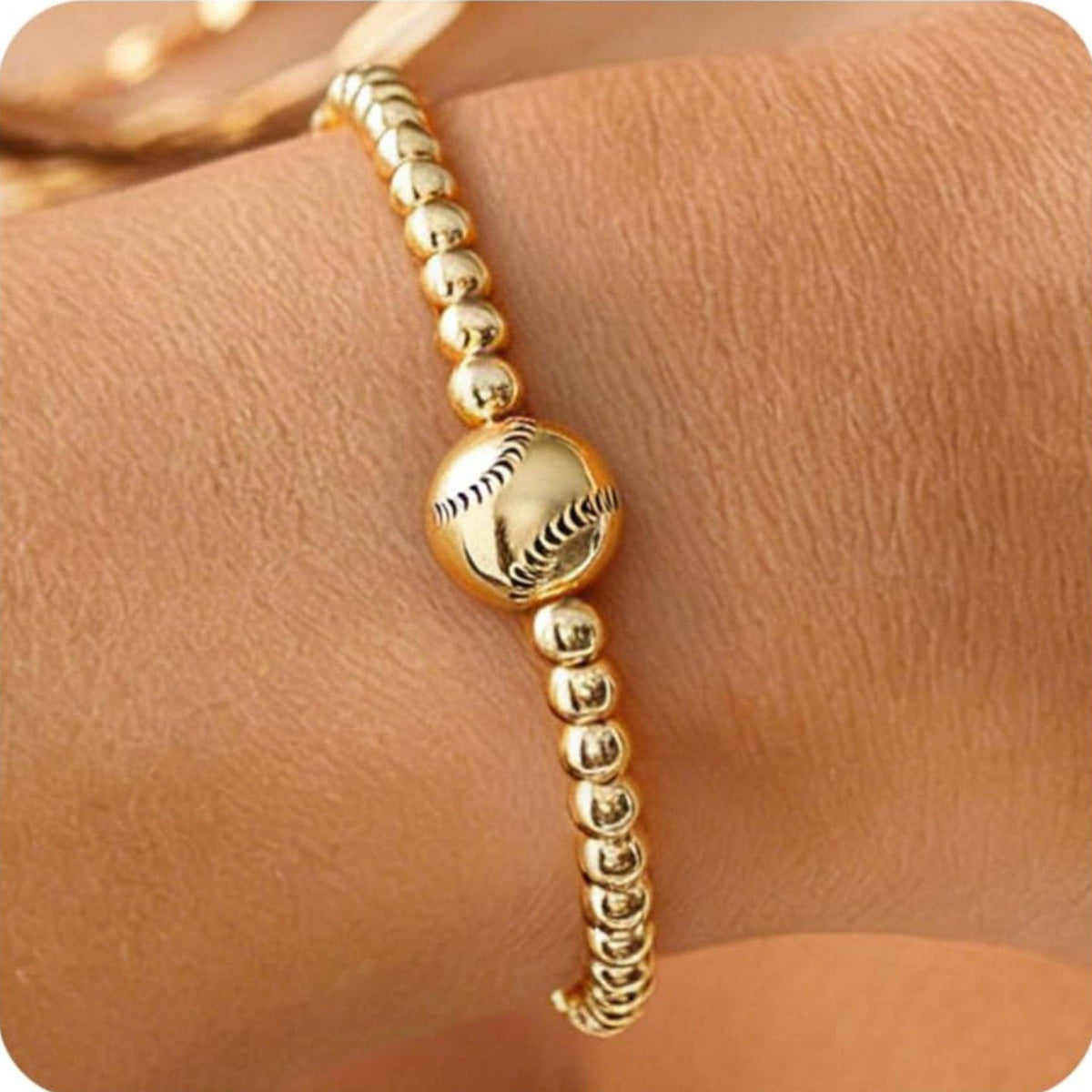 GAME DAY FOOTBALL BASEBALL BALL CHAIN BRACELET