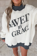 Saved By Grace Mock Neck